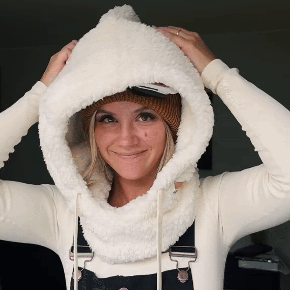 ArcticHood™ - Varm, vindtæt, justerbar fleece-hætte