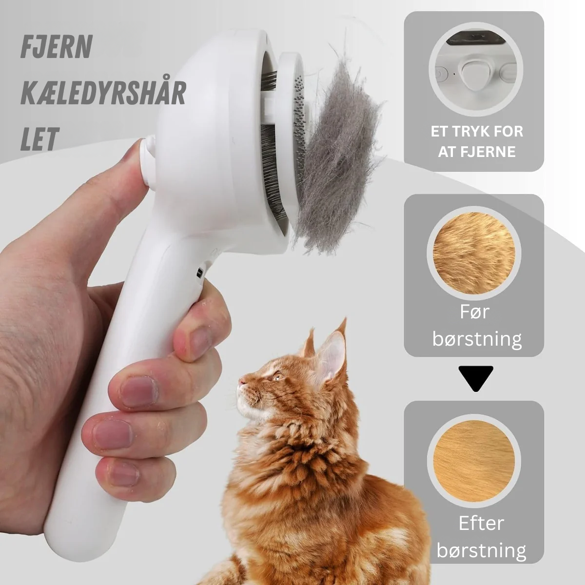 PetCare™ - Kæledyrsbørste med Tågespray og Massage