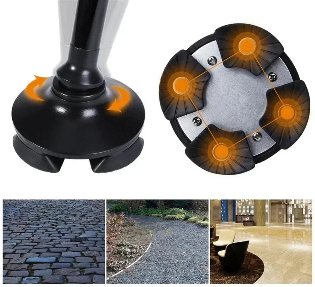 ErgiloCane – sammenklappelig gangstok med LED og alarm