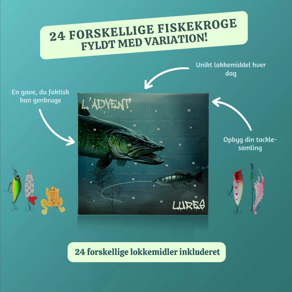 FiskeKalender ™ – Fiskegrej Julekalender med Agn