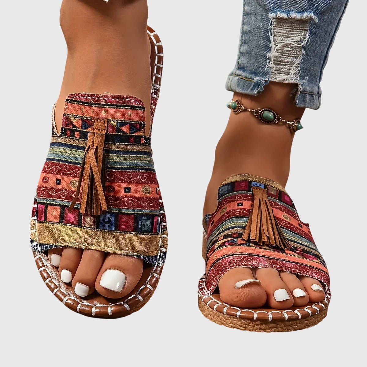 Nanna – sandaler med formet hælkop – Stil 1