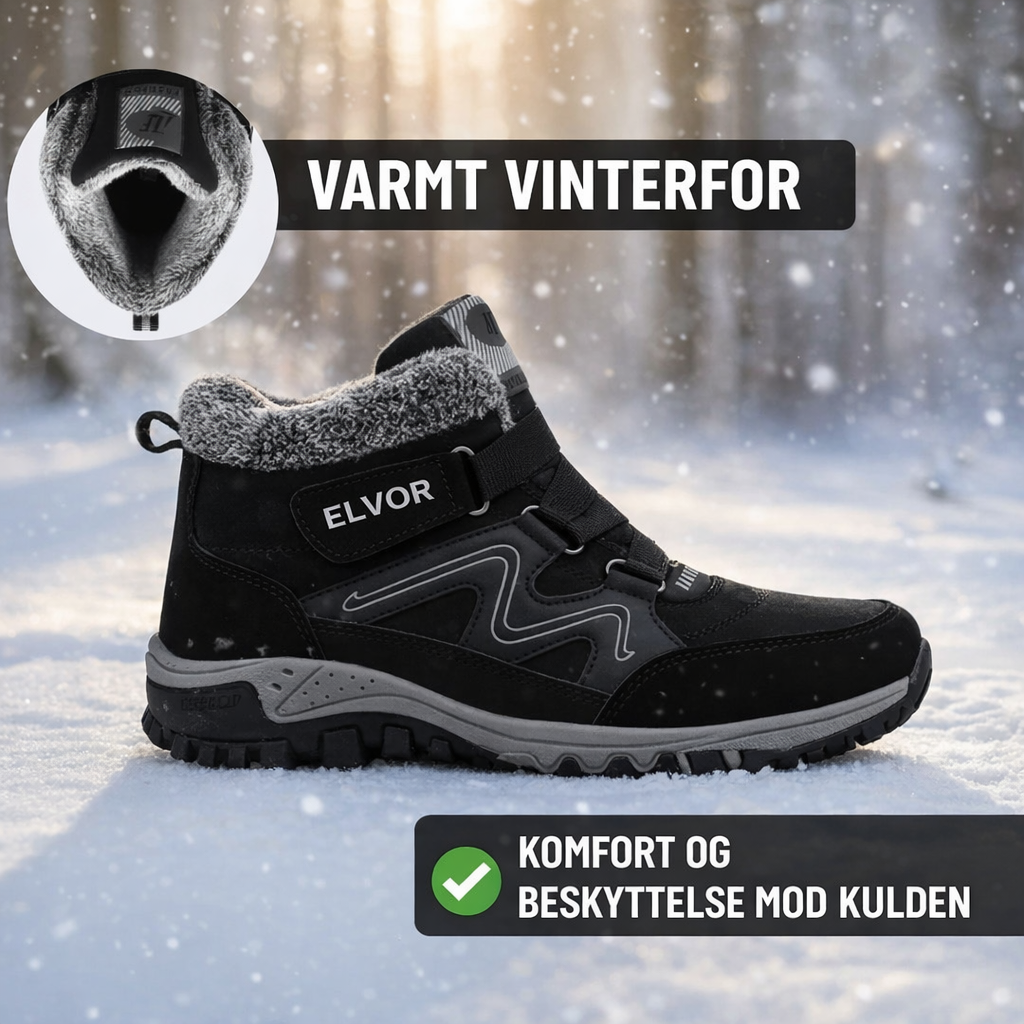 Elvor™ Vinterstøvler – Loveleiitet, varme og tryghed på glatte vinterdage