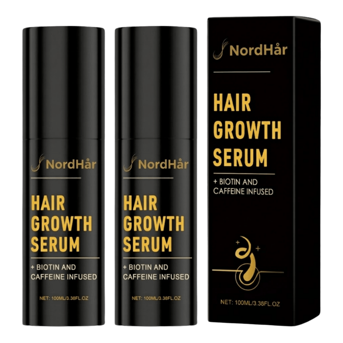 LoveleiHår™ Hårvækstspray | Hjælper med at reducere hårtab og gør dit hår synligt fyldigere på blot 14 dage