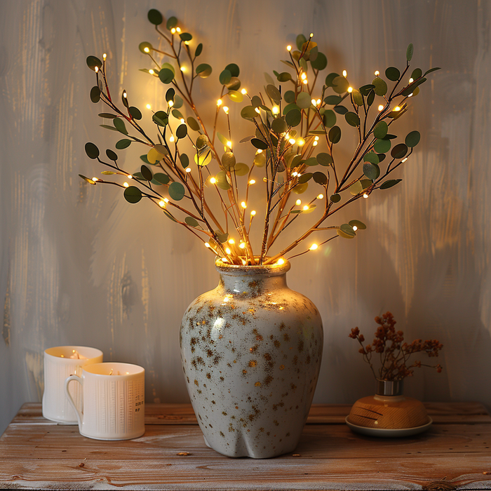 GlødLovelein™ – Lysende LED LysLovelei med Olivenblade