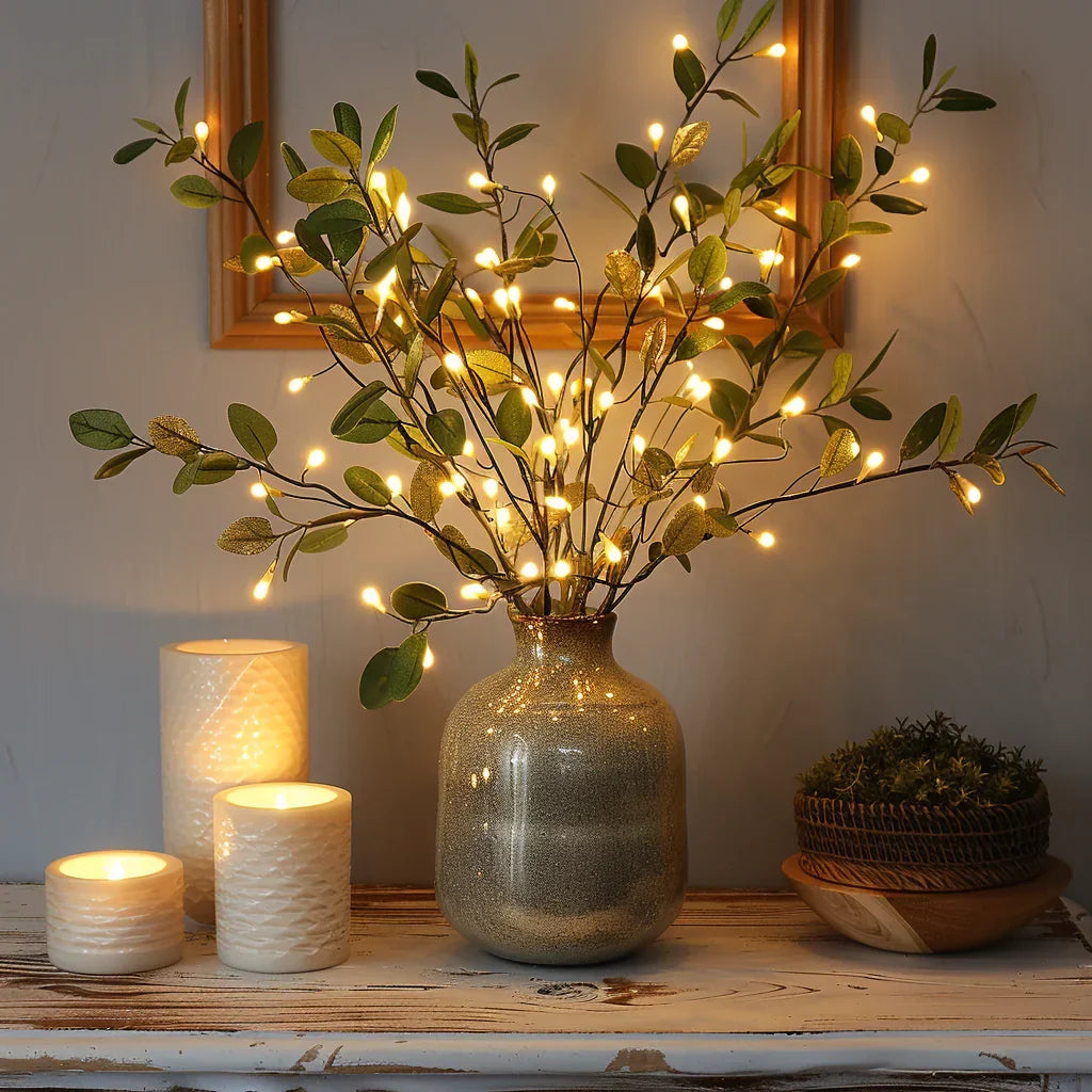GlødLovelein™ – Lysende LED LysLovelei med Olivenblade