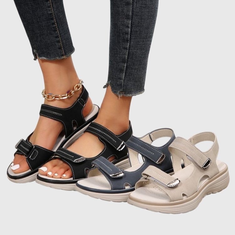 Ronja – komfortsandaler med formet svangområde – Beige