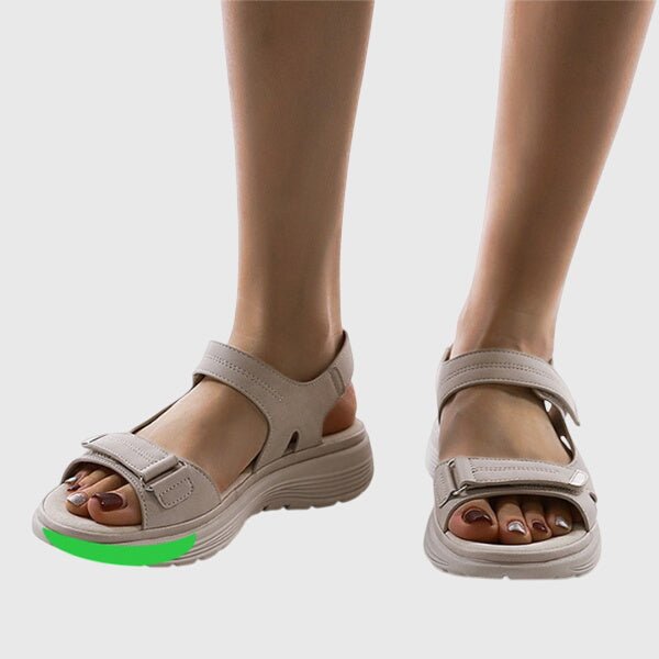 Ronja – komfortsandaler med formet svangområde – Beige