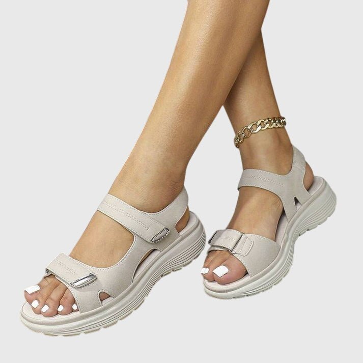 Ronja – komfortsandaler med formet svangområde – Beige