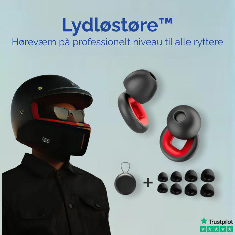 Motorcykelørepropper med filtrerende design