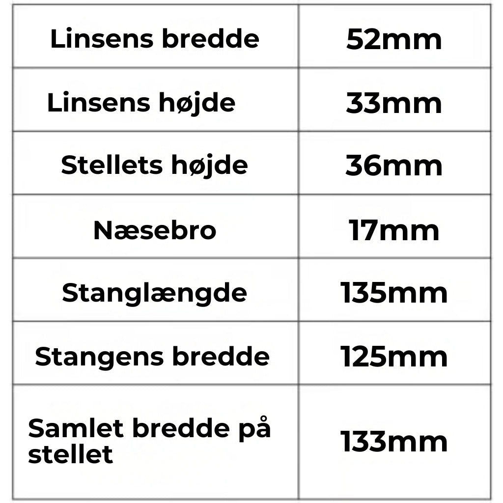 StærkSyn™ - Loveleie læsebriller med let stel og bifokale linser