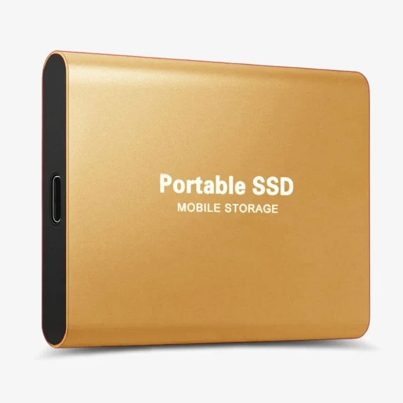 Bærbar ekstern SSD i aluminium med højhastighedsdataoverførsel
