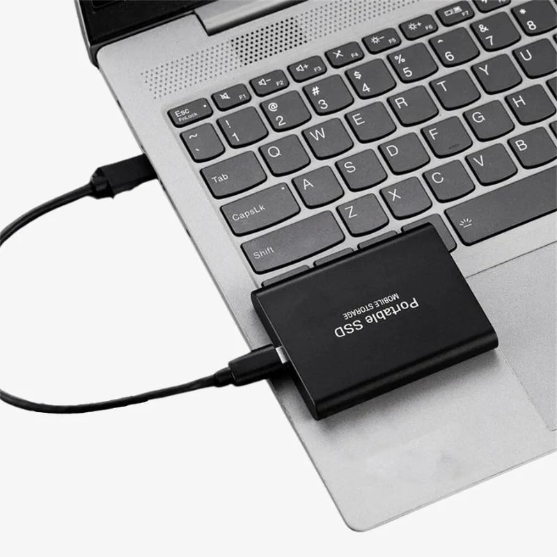Bærbar ekstern SSD i aluminium med højhastighedsdataoverførsel