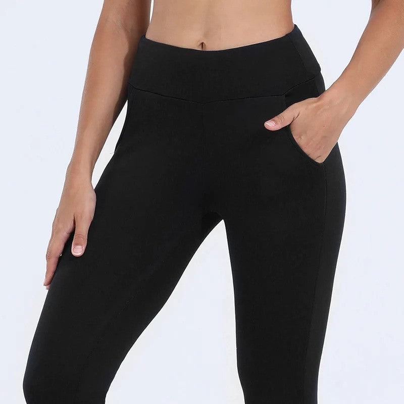 Lovelei - Varme Fleece Leggings med Høj Talje