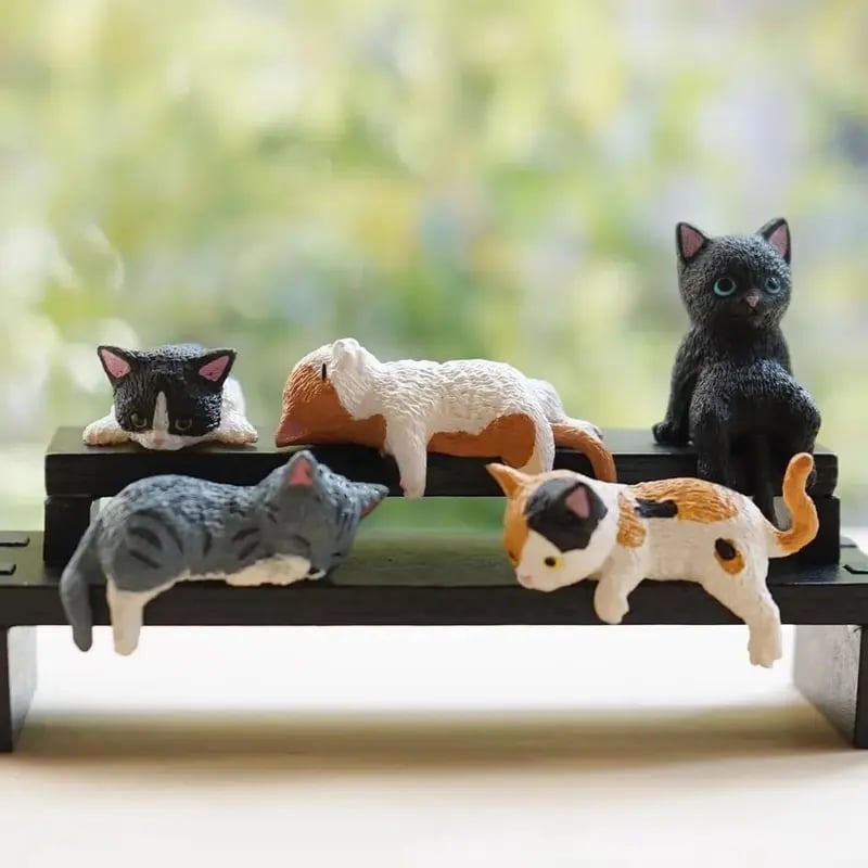 Mini Hyggekatte – Søde Små Katte til Dit Skrivebord