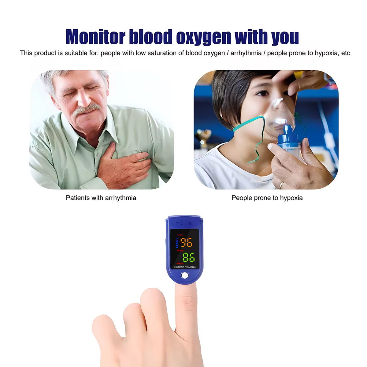 Fingerpulsoximeter med digitalt display