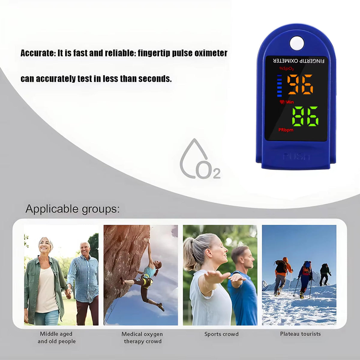 Fingerpulsoximeter med digitalt display
