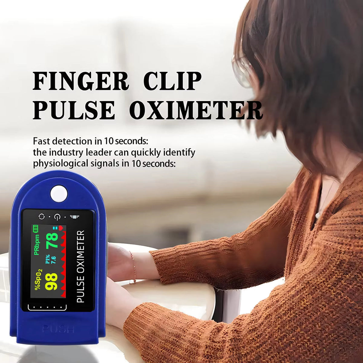 Fingerpulsoximeter med digitalt display