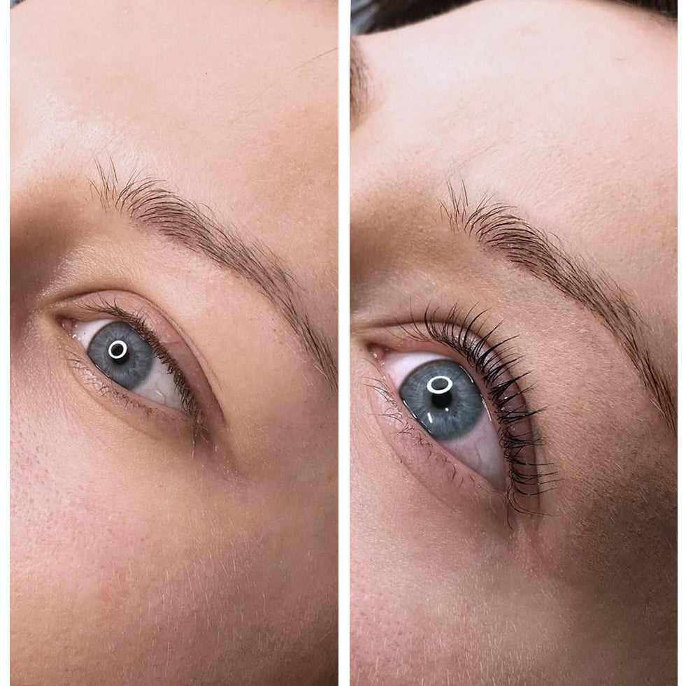 SimplyLash Lash Lift Kit med BOOSTER Serum vist med tilbehør eller pakkeindhold