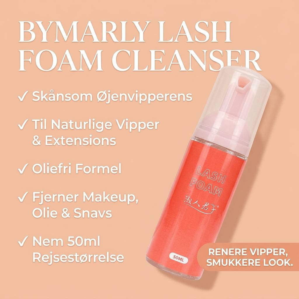 Bymarly Vippeshampoo – Skånsom Skumrens til Vippeextensions og Naturlige Vipper