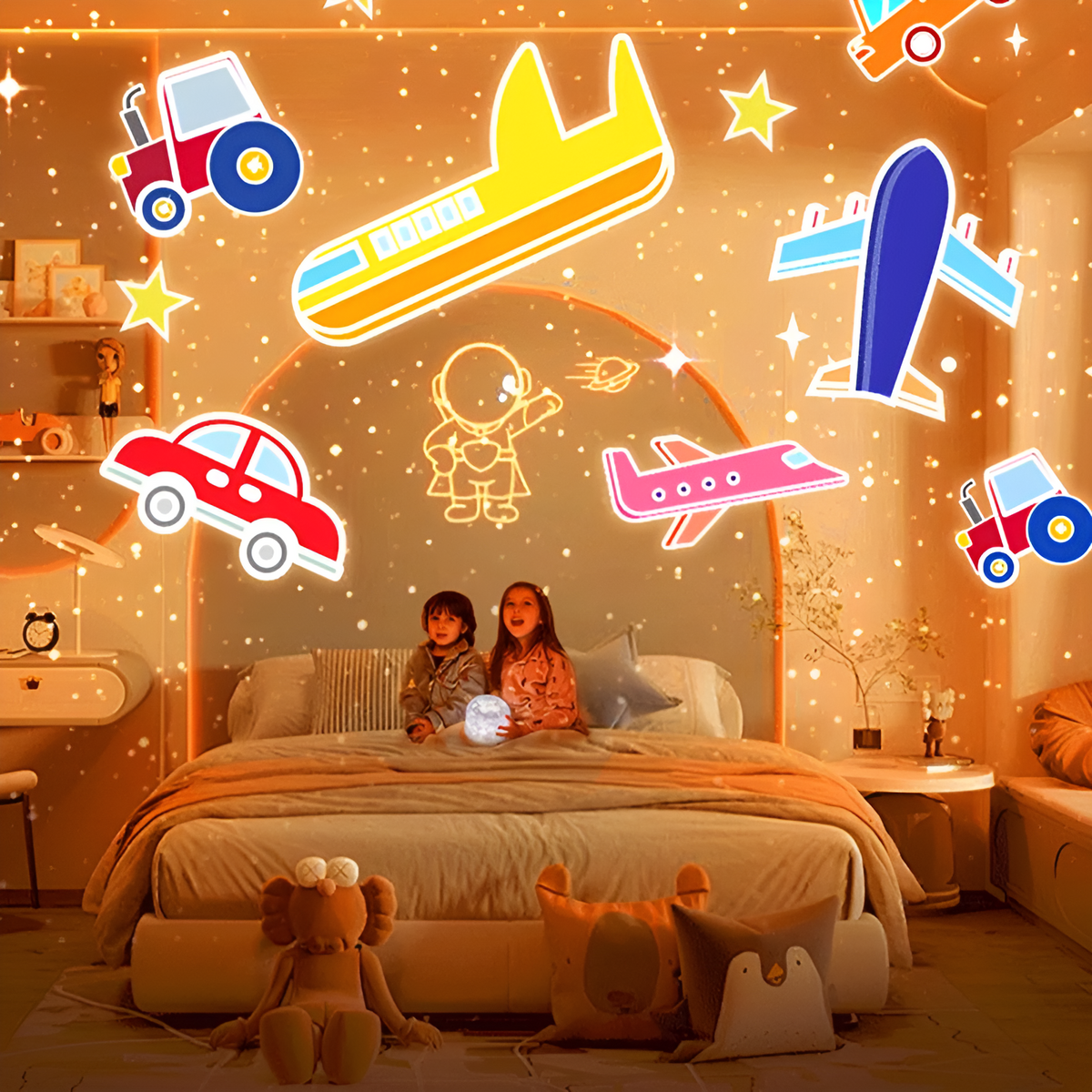 Drømmelys™ – Magisk Natlampe & StjerneLoveleijektor til Børn