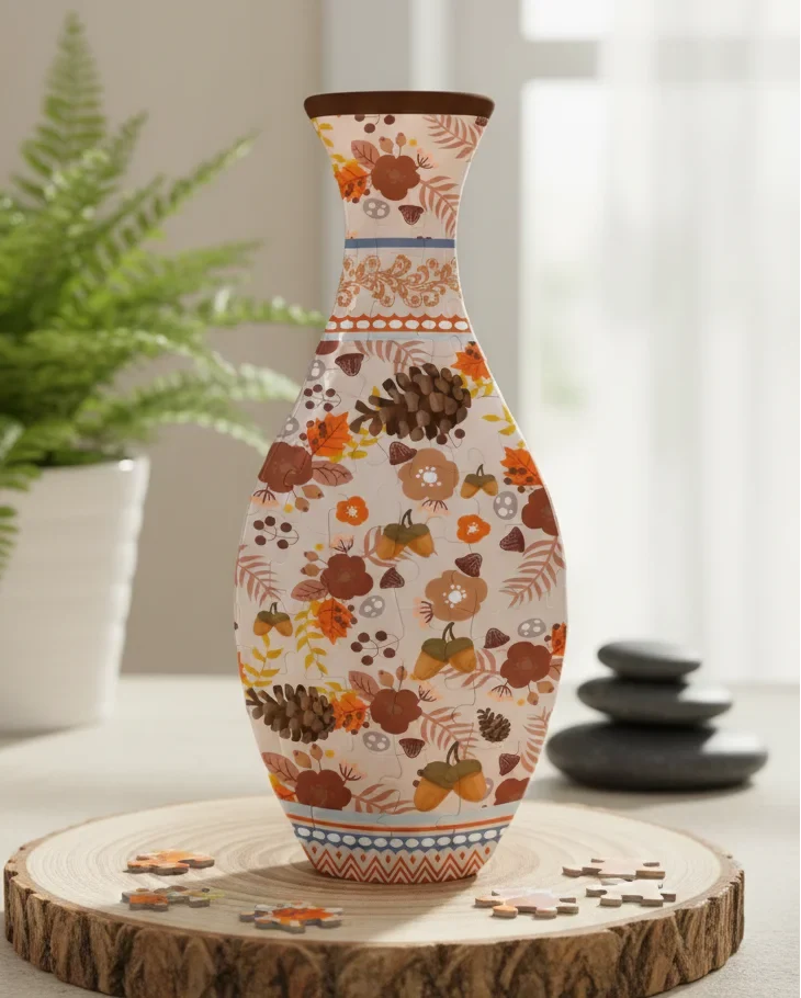 LoveleiLovelei™ – 3D Puslespil & Vandtæt Vase i Ét