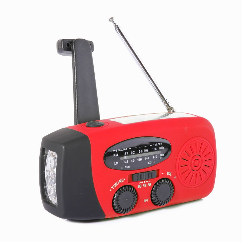 NødRadio™ – Multifunktionel solcelledrevet nødradio med oplader