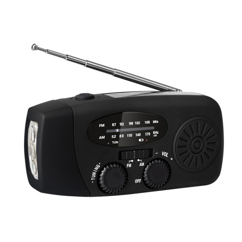 NødRadio™ – Multifunktionel solcelledrevet nødradio med oplader