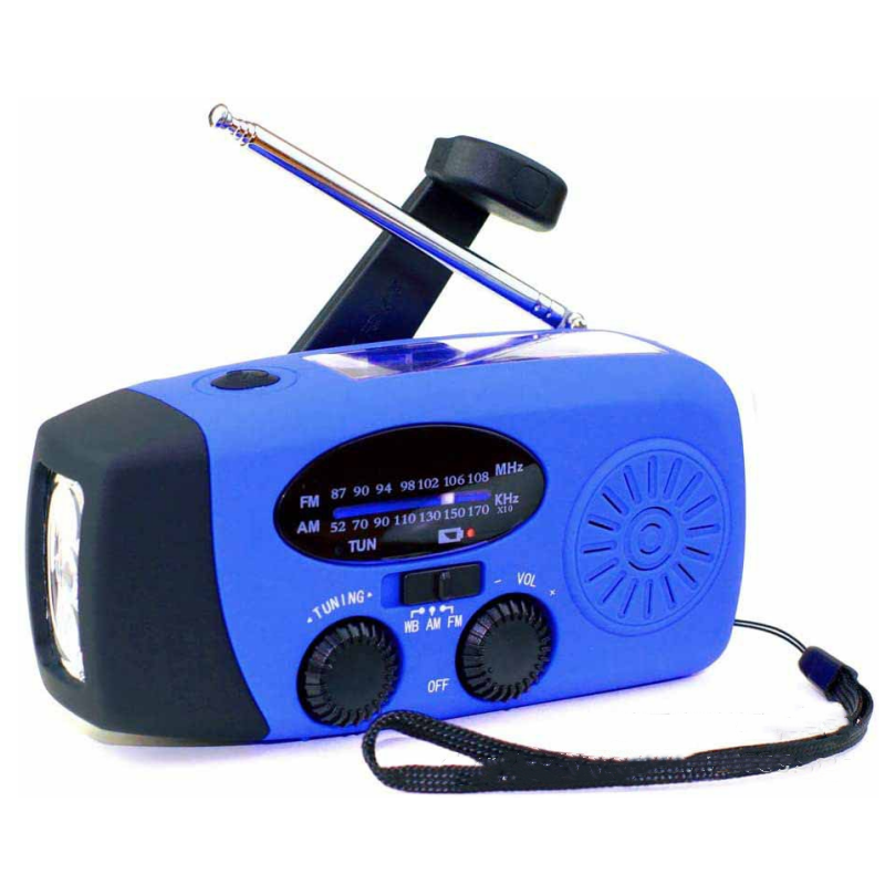 NødRadio™ – Multifunktionel solcelledrevet nødradio med oplader