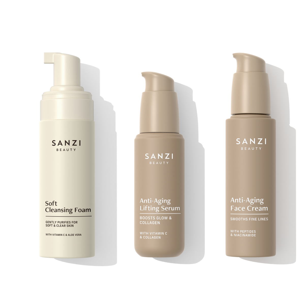PAKKE: CLEANSE + ANTI-AGING SERUM + ANTI-AGING FACE CREAM